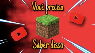 DICAS PARA MELHORAR SEU CANAL canais de minecraft [upl. by Socin]