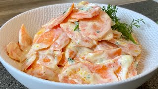 ‏ ‏سلطة سهلة بالجزر الجبن والثوم👌😋😋😋 recette de carottes fromage blanc à ail [upl. by Eiramlirpa600]