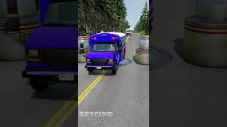 Trucks amp Buses vs Big Bollards  BeamNGDrive [upl. by Bamford414]