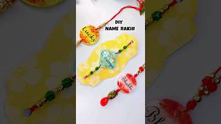 DIY Special Rakhi  with Name at Home diy Rakhi rakhsabandhan craft [upl. by Orabla506]