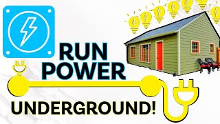 How to Run Underground Power to a Shed the Easy Way [upl. by Llehcsreh655]