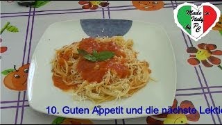 Italienisch Kochkurs 5  Italienische Tomatensauce [upl. by Ellennod]