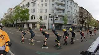 Berlin Half Marathon Inline Skating 2024  360° draggable All round view [upl. by Lomax987]