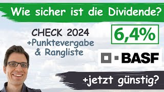 BASF Aktienanalyse 2024 Wie sicher ist die Dividende günstig bewertet [upl. by Cogn]