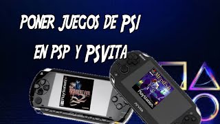 poner juegos de PS1 en psp o psvita [upl. by Annairba392]