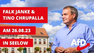 Falk Janke und Tino Chrupalla gemeinsam in Seelow [upl. by Marder45]