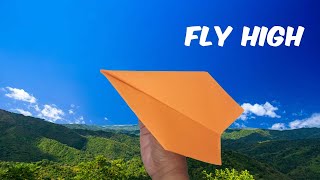 How to make a fastest paper airplane easy  PAPER AIRPLANE FLY 250 FEET [upl. by Tristas]