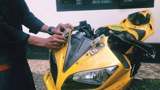 R15v3 front fairing installation on r15v2 Very easy methods [upl. by Ynolem]