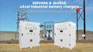 EverExceed 220V60A amp uXcel16V60A industrial battery chargers [upl. by Ailemaj724]