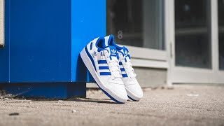 Adidas Forum Low quotWhite  Bluequot Review amp OnFeet [upl. by Stubstad505]