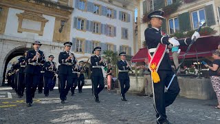 The Japanese Air Self Defence Force Band Avenches Tattoo Parade in Murten [upl. by Crin]