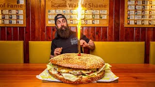 EAT FREE FOR A MONTH IF YOU CAN BEAT THIS GIANT BURGER CHALLENGE IN AUSTRIA  BeardMeatsFood [upl. by Molli]