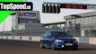 Test BMW M5 F10 SlovakiaRing TopSpeedsk [upl. by Garrity]