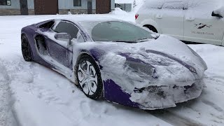 DESTROYING my Lamborghini Rally Car LAMBO SNOWPLOW [upl. by Hoenack]