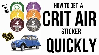 How to get a Crit Air Sticker Quickly [upl. by Summer]