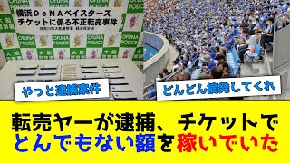 DeNAチケットの転売ヤーが逮捕され、とんでもない額を稼いでいた…【なんJ反応】 [upl. by Airbma9]