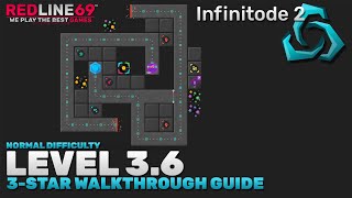 Infinitode 2  Level 36  Normal Difficulty  3Star Guide  Redline69 Games [upl. by Arriaes]