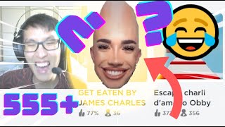 Roblox ครั้งแรก 😂 Get Eaten By James Charles โดน quotกินquot โดยดาราจาก อเมริกา😂 [upl. by Sitnik401]