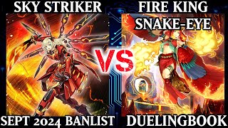 Sky Striker vs Fire King SnakeEye  Dueling Book [upl. by Baten210]