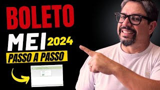 BOLETO DO MEI Como EMITIR GUIA MEI  Pagamento da DAS MEI 2024 passo a passo [upl. by Linc]