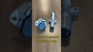 2 pole Trailer Connector for Truck electronic signal towing wiring [upl. by Asereht]