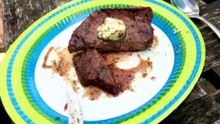 How to cook a steak well done BBQ combined heat BBQ on a Weber Grill recipe [upl. by Politi]