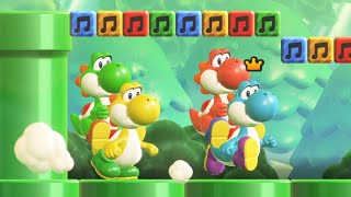 Playing as All 4 Yoshis at Once Super Mario Bros Wonder Full Game Playthrough [upl. by Uzial]