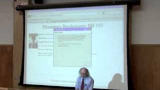 Introduction to Biochemistry Lecture by Kevin Ahern Part 1 of 4 [upl. by Domenech121]