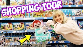 EINKAUFEN MIT EMMA VOGEL amp NINA IM SUPERMARKT  Playmobil Real Life Vlog  Kinderfilm Familie Vogel [upl. by Aseneg667]