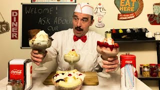 Ice Cream Sundaes At The 1950s Diner🍦🍧 ASMR Role Play [upl. by Fesuy]