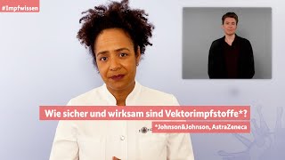 Impfwissen Teil 9 Wie sicher und wirksam sind Vektorimpfstoffe JohnsonampJohnson AstraZeneca DGS [upl. by Peter539]