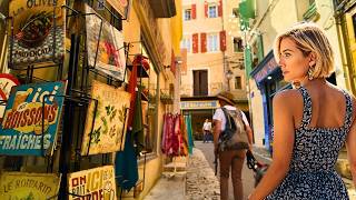 Life at Forcalquiers Lively Market Incredible Carillon amp Street Food of Provence  Walking Tour [upl. by Refeinnej]