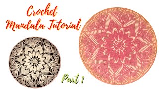 Crochet Dreamcatcher  Mandala Tutorial  Part 1  6 [upl. by Biles503]