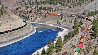 BIG TRAIN MEETS IN THE THOMPSON CANYON [upl. by Montana838]