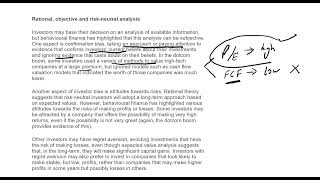 Behavioural finance  Rational objective and Risk Neutral analysis ACCA  AFM FM [upl. by Halihs350]