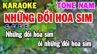 Karaoke Những Đồi Hoa Sim Tone Nam Nhạc Sống Beat Hay Nhất  Kho Nhạc Karaoke [upl. by Nelda14]