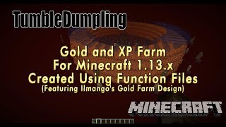 Self Building GoldXP Farm for Minecraft 113x Uses Function Files [upl. by Aihtnamas165]