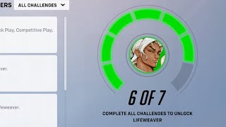 Lifeweaver Easy Unlock Challenges  Overwatch 2 [upl. by Ayela32]