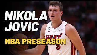 Nikola Jovic Miami Heat NBA Preseason Highlights [upl. by Michi]