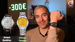 Les meilleures montres automatiques sous 300€  suite à votre demande 😁 [upl. by Nalro32]