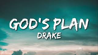 DRAKE  GODs PLAN LYRICS VIDEO [upl. by Ahsircal]