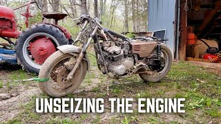 Barn Find Benelli 750 SEI  Unseizing The Engine  How Bad Is It [upl. by Elder]