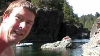 Cliff Jumping at the Sooke Potholes Victoria BC [upl. by Schwarz190]