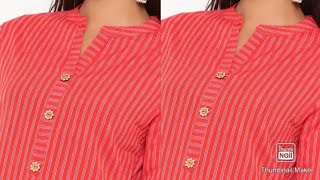 placket collar neck design cutting and stitching [upl. by Beckerman894]