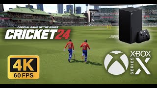 Cricket 24 on Xbox Series X I Gameplay I 4K60FPS [upl. by Harned]