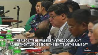 Aguirre files wiretapping complaint vs Hontiveros [upl. by Irrem]