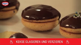 Kekse glasieren und verzieren  Tipps vom Dr Oetker Konditormeister  Dr Oetker [upl. by Alick934]