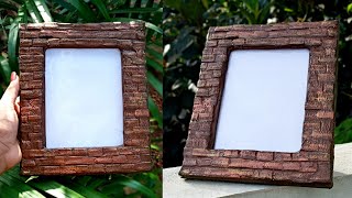 Photo frame  photo frame making at home  cardboard photo frame  frame making  best out of waste [upl. by Durno163]