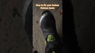 How to fix a Dainese Racing boots dainese motorcycle boots racing repair [upl. by Busey402]