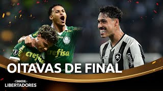 BOTAFOGO X PALMEIRAS SE ENFRENTAM NAS OITAVAS DE FINAL DA CONMEBOL LIBERTADORES 2024 [upl. by Naeruat]